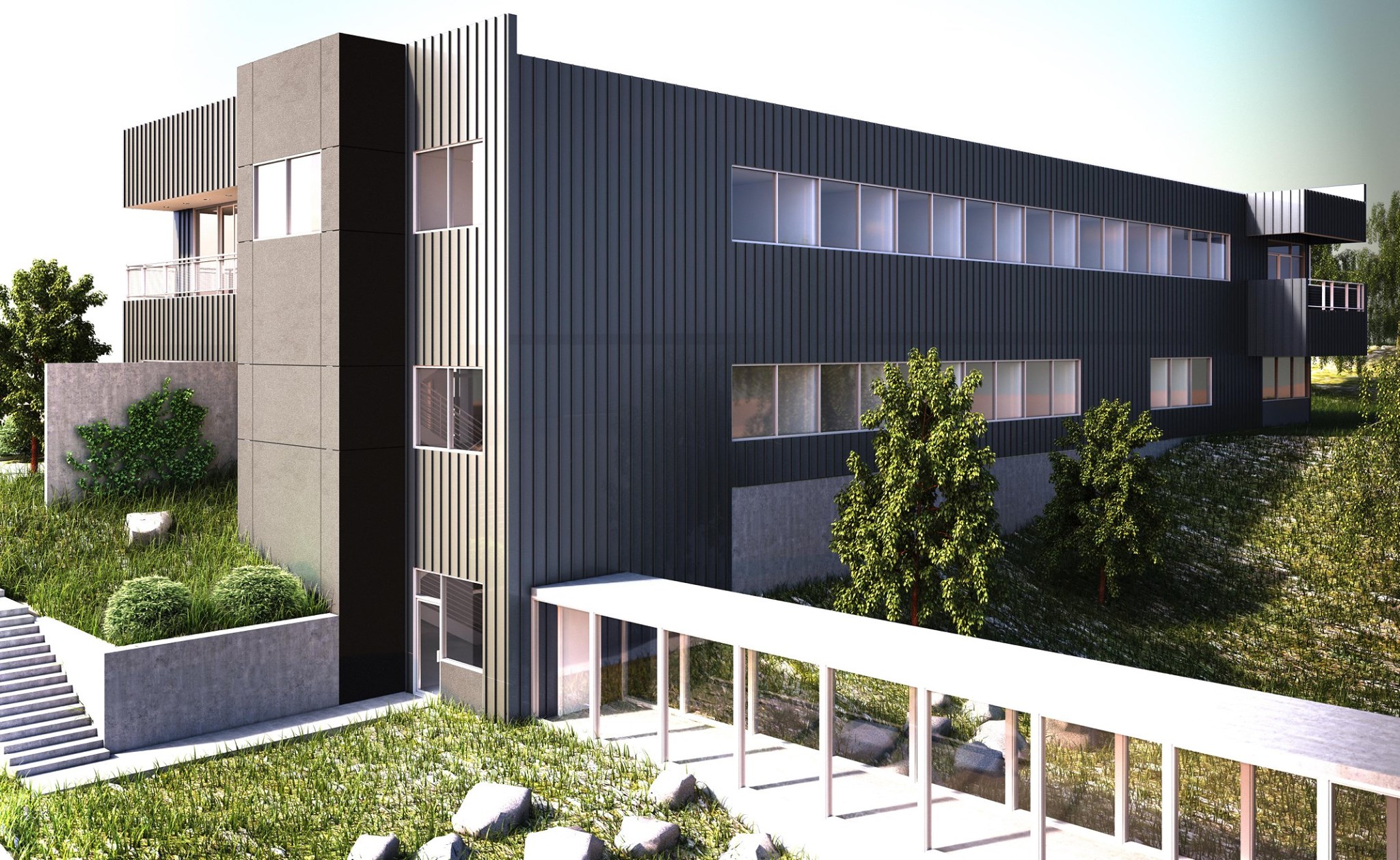 New construction example with Pre-Engineered Metal Buildings Construction Company